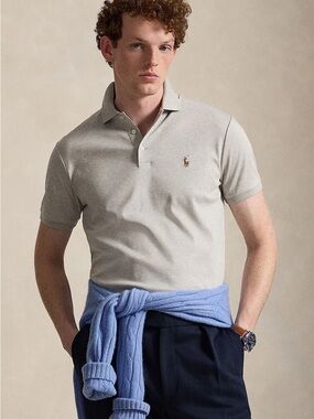 Polo Ralph Lauren classic-fit short-sleeve polo shirt / oatmeal